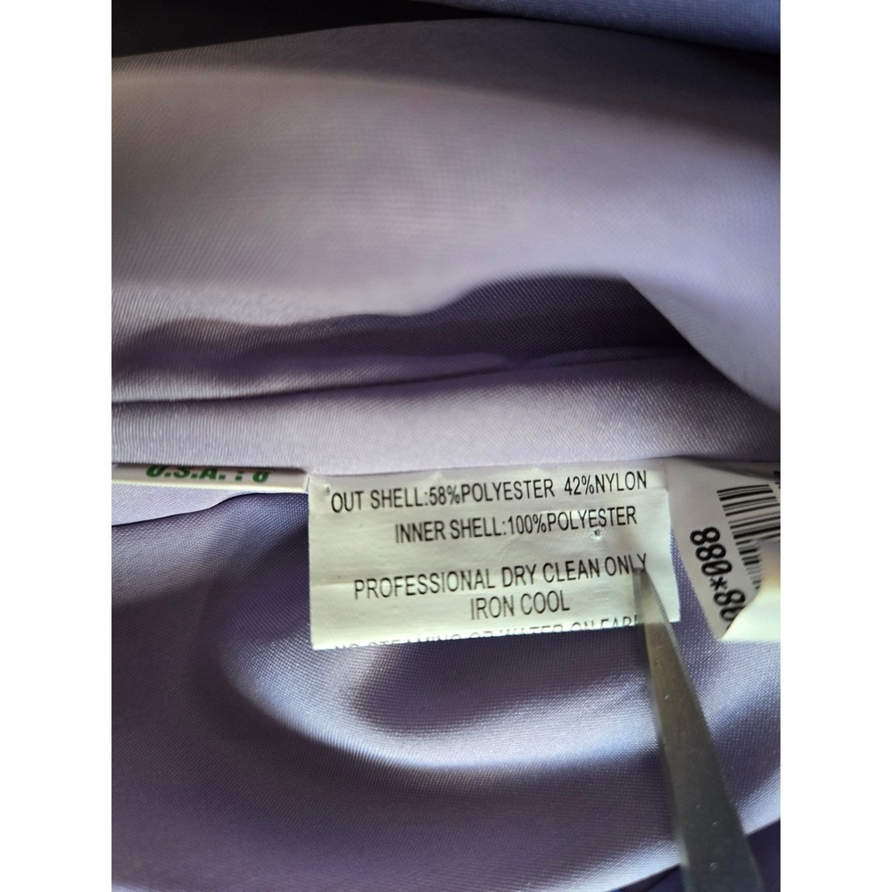 Jade Lavender Beaded Mermaid Gown & Bolero Set Size 8 Formal Mother of the Bride - Picture 14 of 14